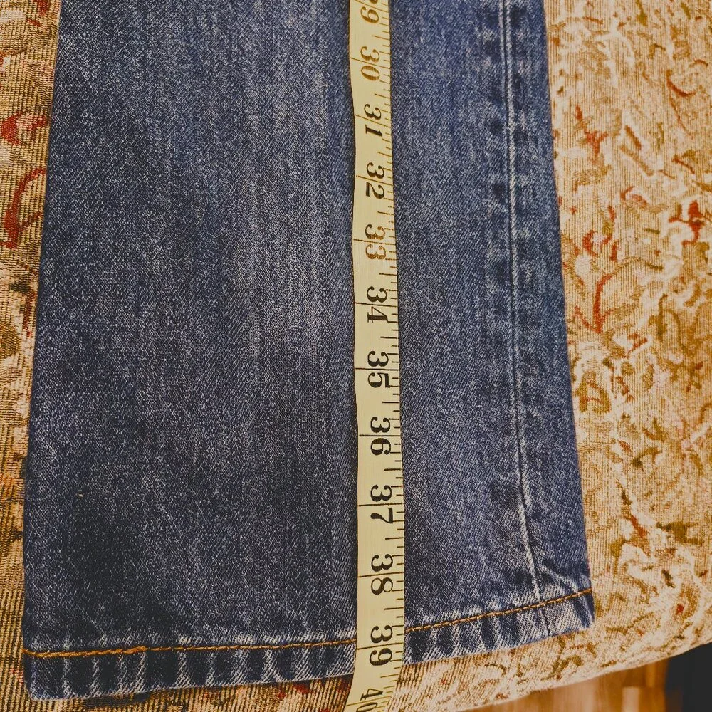 Levi's Men's 517 Bootcut Mid Rise Regular Fit Boot Cut Jeans - Dark Stonewash - Picture 9 of 10